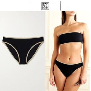 TOTEME Recycled bikini briefs sz L in Black 150$